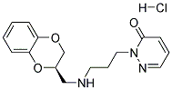 (+)-R-2-{3-[N-(2-BENZO[1,4]DIOXANYLMETHYL)AMINO]-1-PROPYL}-3(2H)-PYRIDAZINONE HYDROCHLORIDE 结构式