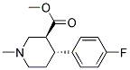 (3S,4R)-4-(4-FLUORO-PHENYL)-1-METHYL-PIPERIDINE-3-CARBOXYLIC ACID METHYL ESTER 结构式