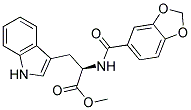 (R)-2-[(BENZO[1,3]DIOXOLE-5-CARBONYL)-AMINO]-3-(1H-INDOL-3-YL)-PROPIONIC ACID METHYL ESTER 结构式