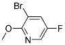 3-BROMO-5-FLUORO-2-METHOXYPYRDINE 结构式