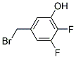 4-(BROMOMETHYL)-6-HYDROXOY-1,2-DIFLUOROBENZENE 结构式