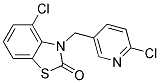 4-CHLORO-3-(6-CHLORO-PYRIDIN-3-YLMETHYL)-3H-BENZOTHIAZOL-2-ONE 结构式