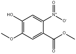 4-羟基-5-甲氧基-2-硝基苯甲酸甲酯 结构式