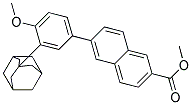 6-[4-METHOXY-3-(TRICYCLO[3.3.1.1(3,7)]DEC-1-YL)PHENYL]-2-NAPHTHALENECARBOXYLIC ACID METHYL ESTER 结构式