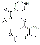 METHYL 4-(N-BOC PIPERAZINE)-6-METHYOXY-QUINOLINE-2-CARBOXYLATE 结构式
