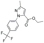 3-METHYL-1-[4-(TRIFLUOROMETHYL)PHENYL]-1H-PYRAZOLE-5-CARBOXYLIC ACID ETHYL ESTER 结构式