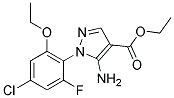 5-AMINO-1-(4-CHLORO-6-ETHOXY-2-FLUOROPHENYL)-1H-PYRAZOLE-4-CARBOXYLIC ACID ETHYL ESTER 结构式