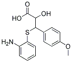 D(+)-2-Hydroxy-3-(2-Aminophenylthio)-3-(4-Methoxyphenyl)-Propionic Acid 结构式