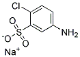 5-Amino-2-Chlorobenzene Sulfonic Acid Sodium 结构式