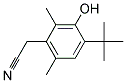 (4-Tert-Butyl-3-Hydroxy-2,6-Dimethylphenyl)Acetonitrile 结构式