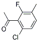6'-氯-2'-氟-3'-甲基苯乙酮 结构式