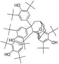 PENTAERYTHRITYL TETRAKIS-(3,5-DI-TERT-BUTYL-4-HYDROXYPHENYL)-PROPIONATE 结构式