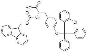 N-FMOC-O-2-CHLORO-TRITYL-L-TYROSINE 结构式