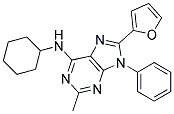 N-CYCLOHEXYL-8-(FURAN-2-YL)-2-METHYL-9-PHENYL-9H-PURIN-6-AMINE 结构式