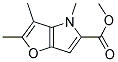 METHYL 2,3,4-TRIMETHYL-4H-FURO[3,2-B]PYRROLE-5-CARBOXYLATE 结构式