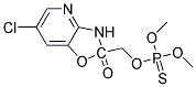 D-6-CHLORO-2,3-DIHYDRO-2-OXO-1,3-OXAZOLO[4,5-B]PYRIDIN-2-YLMETHYL O,O-DIMETHYL PHOSPHOROTHIOATE 结构式