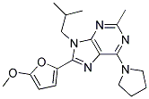 9-ISOBUTYL-8-(5-METHOXYFURAN-2-YL)-2-METHYL-6-(PYRROLIDIN-1-YL)-9H-PURINE 结构式