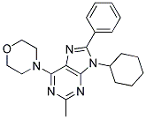 9-CYCLOHEXYL-2-METHYL-6-MORPHOLINO-8-PHENYL-9H-PURINE 结构式