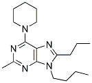 9-BUTYL-2-METHYL-6-(PIPERIDIN-1-YL)-8-PROPYL-9H-PURINE 结构式