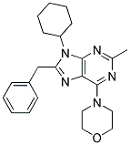 8-BENZYL-9-CYCLOHEXYL-2-METHYL-6-MORPHOLINO-9H-PURINE 结构式