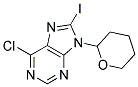 6-CHLORO-8-IODO-9-(TETRAHYDRO-2H-PYRAN-2-YL)PURINE 结构式