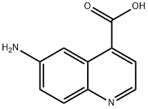6-氨基-喹啉-4-羧酸 结构式