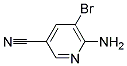 3-氰基-6-氨基-5-溴吡啶 结构式