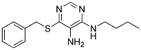 6-(Benzylthio)-N4-butylpyrimidine-4,5-diamine 结构式