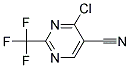 4-CHLORO-2-(TRIFLUOROMETHYL)PYRIMIDINE-5-CARBONITRILE 结构式