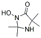 3-HYDROXY-4-OXO-2,2,5,5-TETRAMETHYLIMIDAZOLIDINE- 结构式