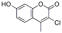 3-CHLORO-4-METHYL-7-HYDROXYCOUMARIN 结构式