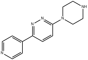 3-PIPERAZIN-1-YL-6-PYRIDIN-4-YLPYRIDAZINE 结构式