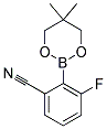 3-FLUORO-2-(5,5-DIMETHYL-1,3,2-DIOXABORINAN-2-YL)BENZONITRILE 结构式