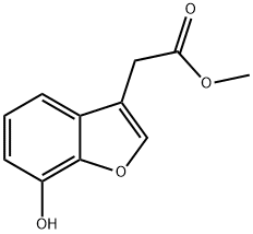 2-(7-羟基苯并呋喃-3-基)乙酸甲酯 结构式
