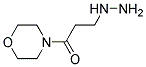 3-肼基-1-吗啉-1-丙酮 结构式