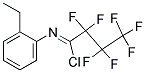 N-(2-ETHYLPHENYL)-2,2,3,3,4,4,4-HEPTAFLUOROBUTANIMIDOYL CHLORIDE 结构式