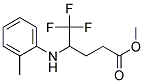 5,5,5-TRIFLUORO-4-O-TOLYLAMINO-PENTANOIC ACID METHYL ESTER 结构式