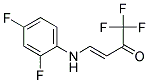 4-(2,4-DIFLUOROANILINO)-1,1,1-TRIFLUOROBUT-3-EN-2-ONE, TECH 结构式