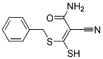 3-(BENZYLTHIO)-2-CYANO-3-MERCAPTOACRYLAMIDE, TECH 结构式