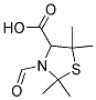 3-FORMYL-2,2,5,5-TETRAMETHYL-1,3-THIAZOLANE-4-CARBOXYLIC ACID, TECH 结构式