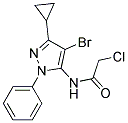 N1-(4-BROMO-3-CYCLOPROPYL-1-PHENYL-1H-PYRAZOL-5-YL)-2-CHLOROACETAMIDE, TECH 结构式