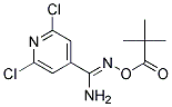 O4-(2,2-DIMETHYLPROPANOYL)-2,6-DICHLOROPYRIDINE-4-CARBOHYDROXIMAMIDE, TECH 结构式