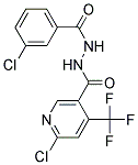 6-CHLORO-N'-(3-CHLOROBENZOYL)-4-(TRIFLUOROMETHYL)NICOTINOHYDRAZIDE, TECH 结构式