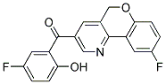 (9-FLUORO-5H-CHROMENO[4,3-B]PYRIDIN-3-YL)(5-FLUORO-2-HYDROXYPHENYL)METHANONE 结构式