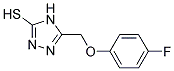 5-[(4-FLUOROPHENOXY)METHYL]-4H-1,2,4-TRIAZOLE-3-THIOL 结构式