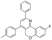 6-FLUORO-3-PHENYL-1-P-TOLYL-10H-9-OXA-4-AZA-PHENANTHRENE 结构式