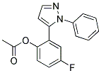 ACETIC ACID 4-FLUORO-2-(2-PHENYL-2H-PYRAZOL-3-YL)PHENYL ESTER 结构式