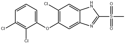 三氯苯咪唑砜 结构式