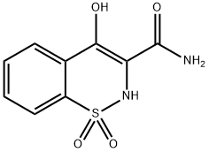 4-羟基-2H-1,2-苯并噻嗪-3-甲酰胺 1,1-二氧化物 结构式