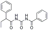 N-BENZOYL-N'-(2-PHENYL)BUTANOYLUREA 结构式